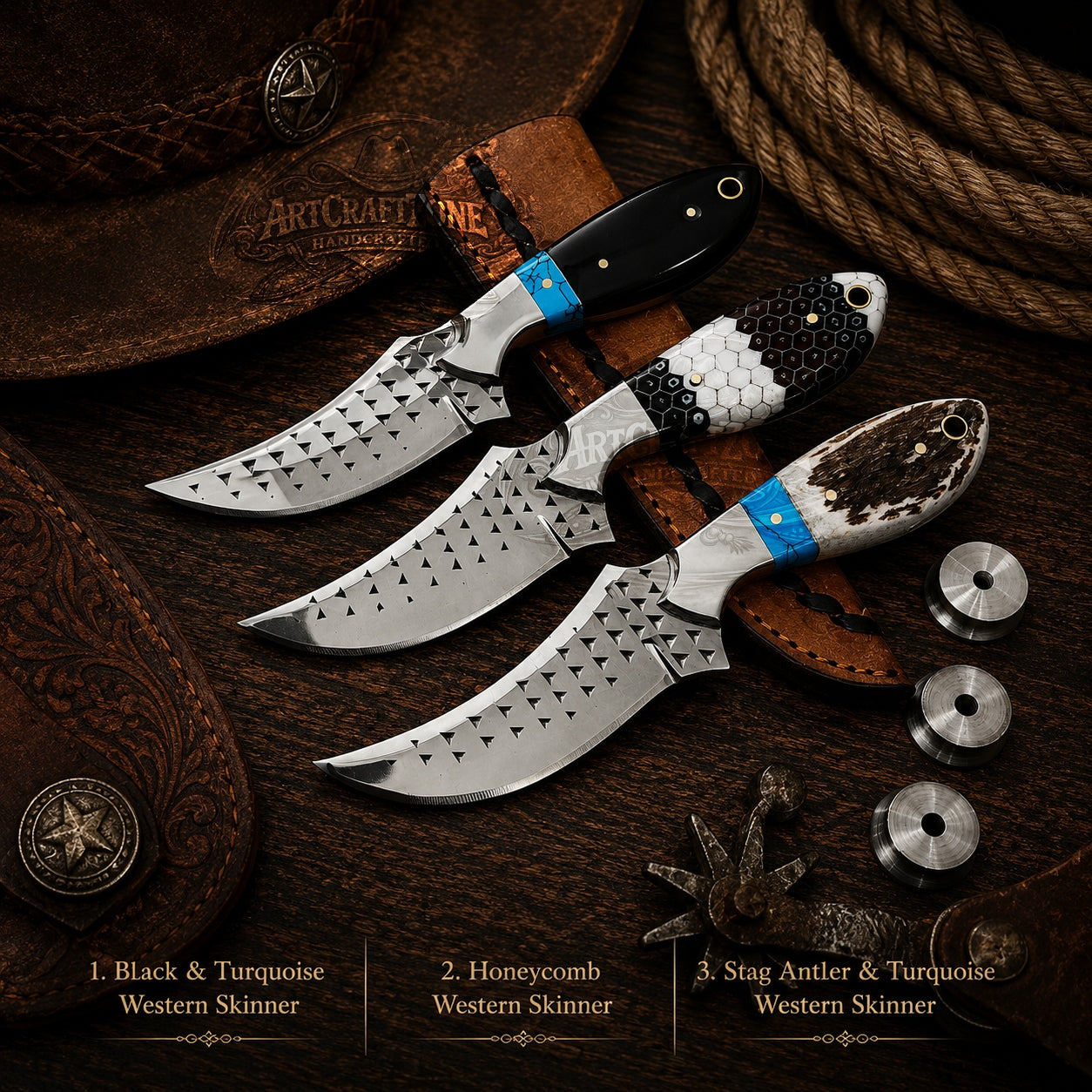 Handcrafted 8" Western Cowboy Field Work Tool Rasp File Steel with Leather Sheath