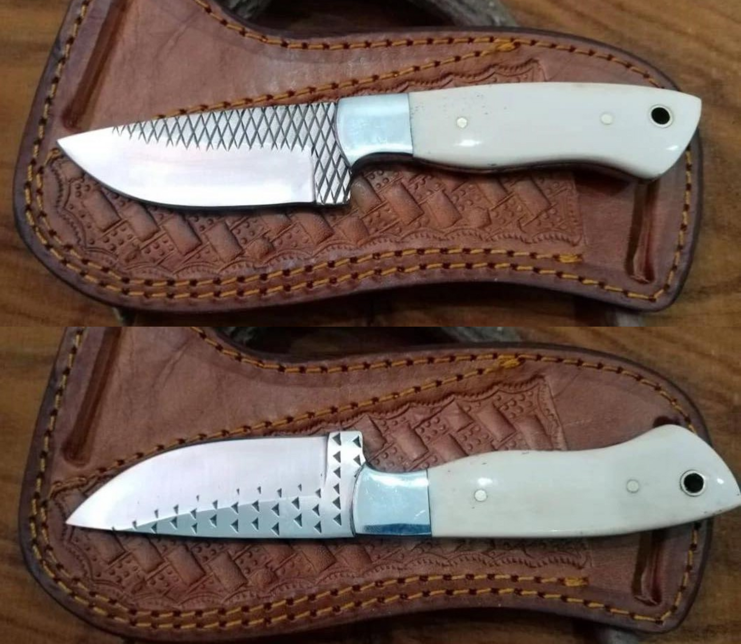 Handcrafted 7" Rasp Steel Field Work Western Ranch Tool with Leather Sheath