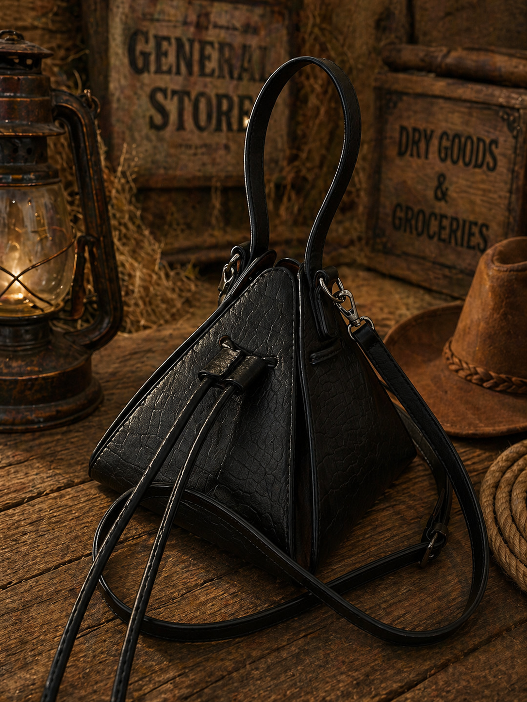 Elegant Textured Mini Handbag – Structured Crossbody & Top Handle Bag | White, Black & Light Green