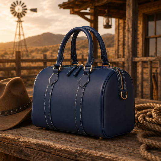 Midnight Voyager Leather Duffle Bag – Handcrafted Premium Travel Bag