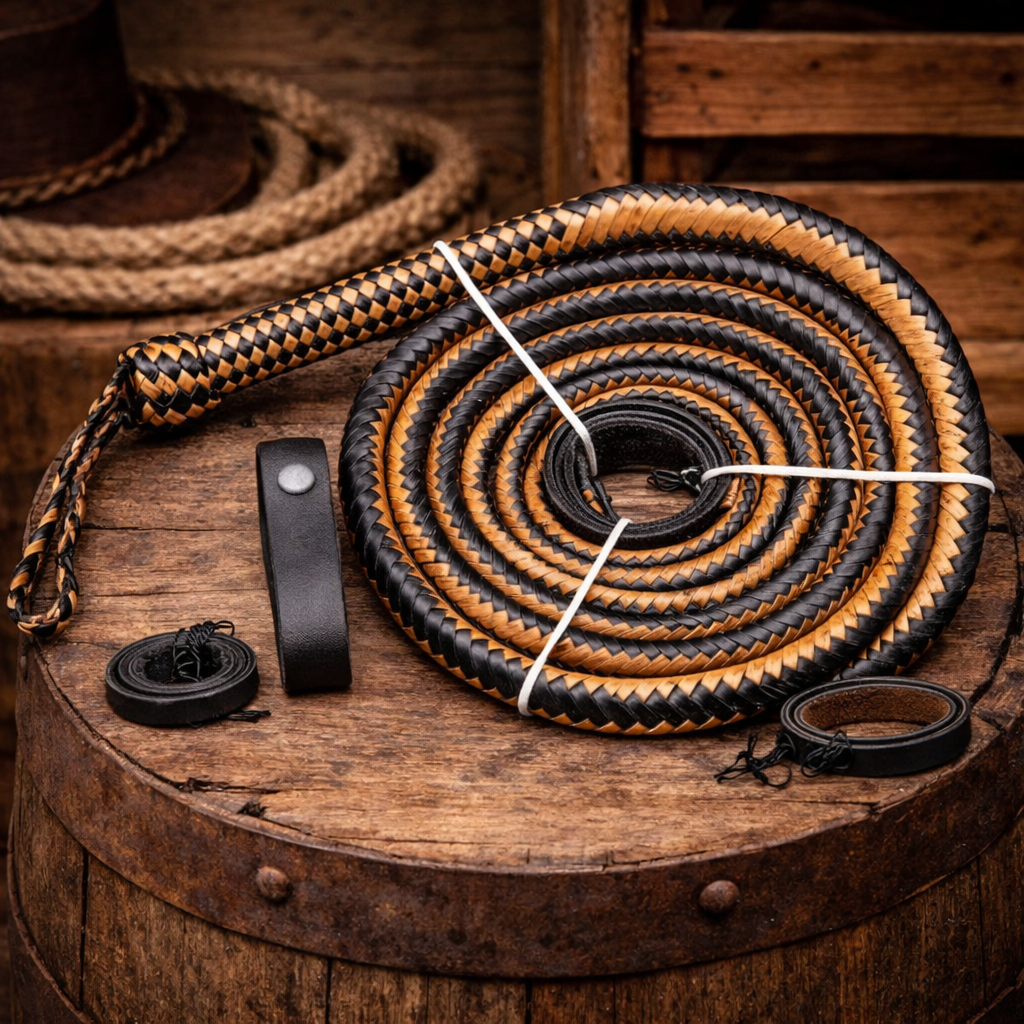 Western Bull Whip Handcrafted