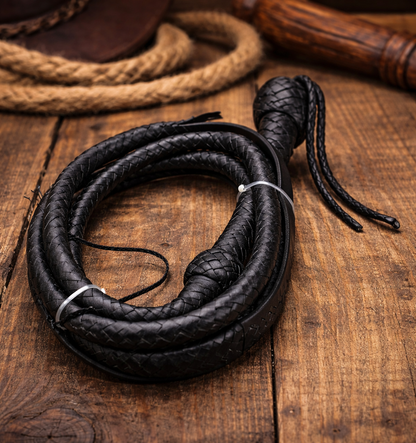 Western Bull Whip Handcrafted