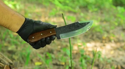 Handcrafted Outdoor Camping Tool With Leather Sheath