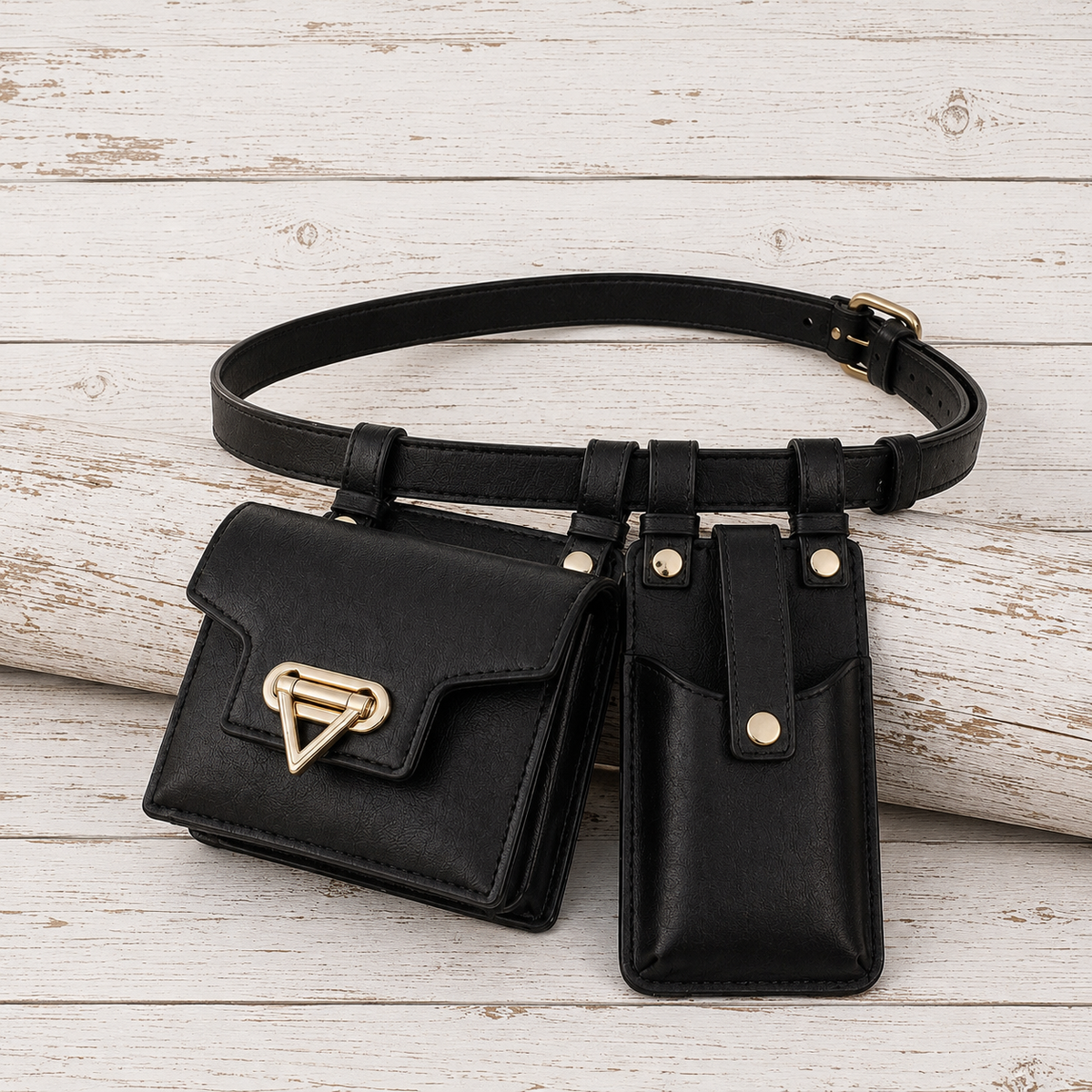 Women's Western Leather Belt Bag Vintage Ranch Style Waist Pouch